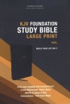 KJV Large Print Foundation Study Bible: Leathersoft Black